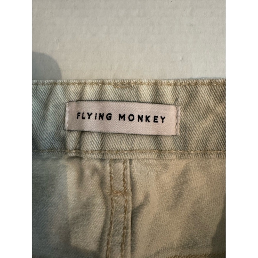 Flying Monkey Womens Super High Rise Mom Jeans Size 26 Edgy Distressed Faded - Picture 5 of 8